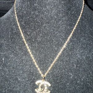 Brand new upcycled Chanel Pendant Necklace